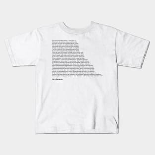 Cory Doctorow Quotes Kids T-Shirt